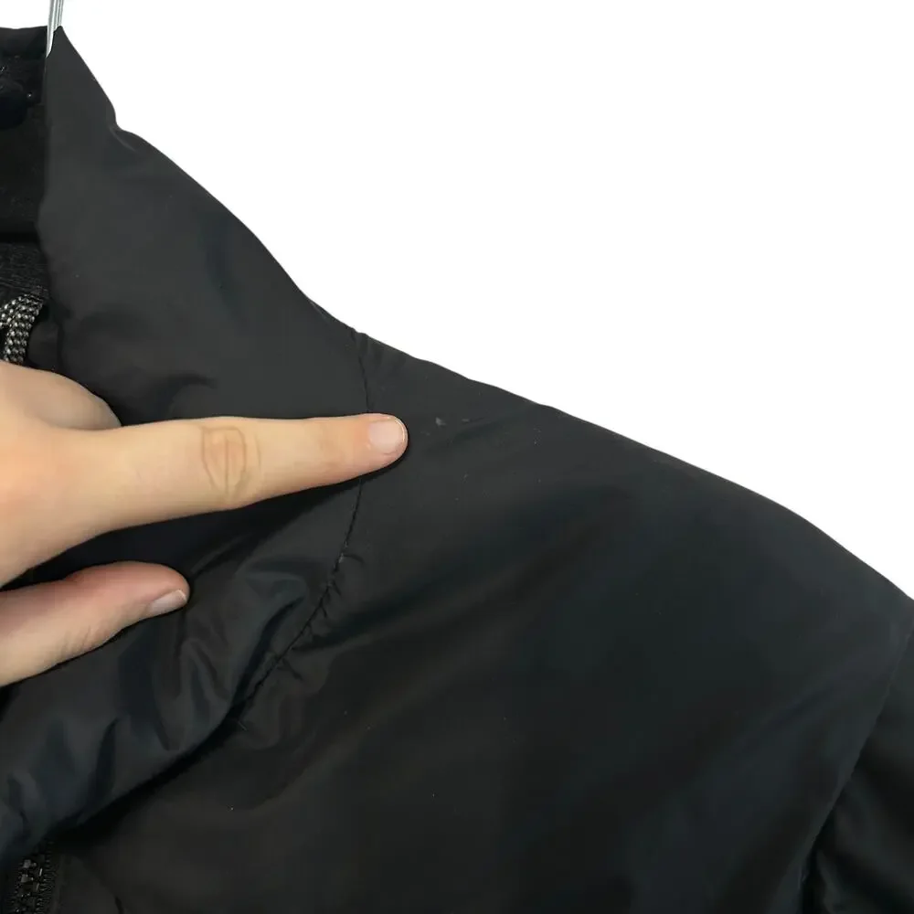 The North Face Retro Nuptse Jacket Big Girl's Sz L Black Goose Down 600 Fill